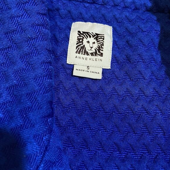 anne klein jacket womens Small royal blue with gold ziper and buttons corpcore - Picture 9 of 10